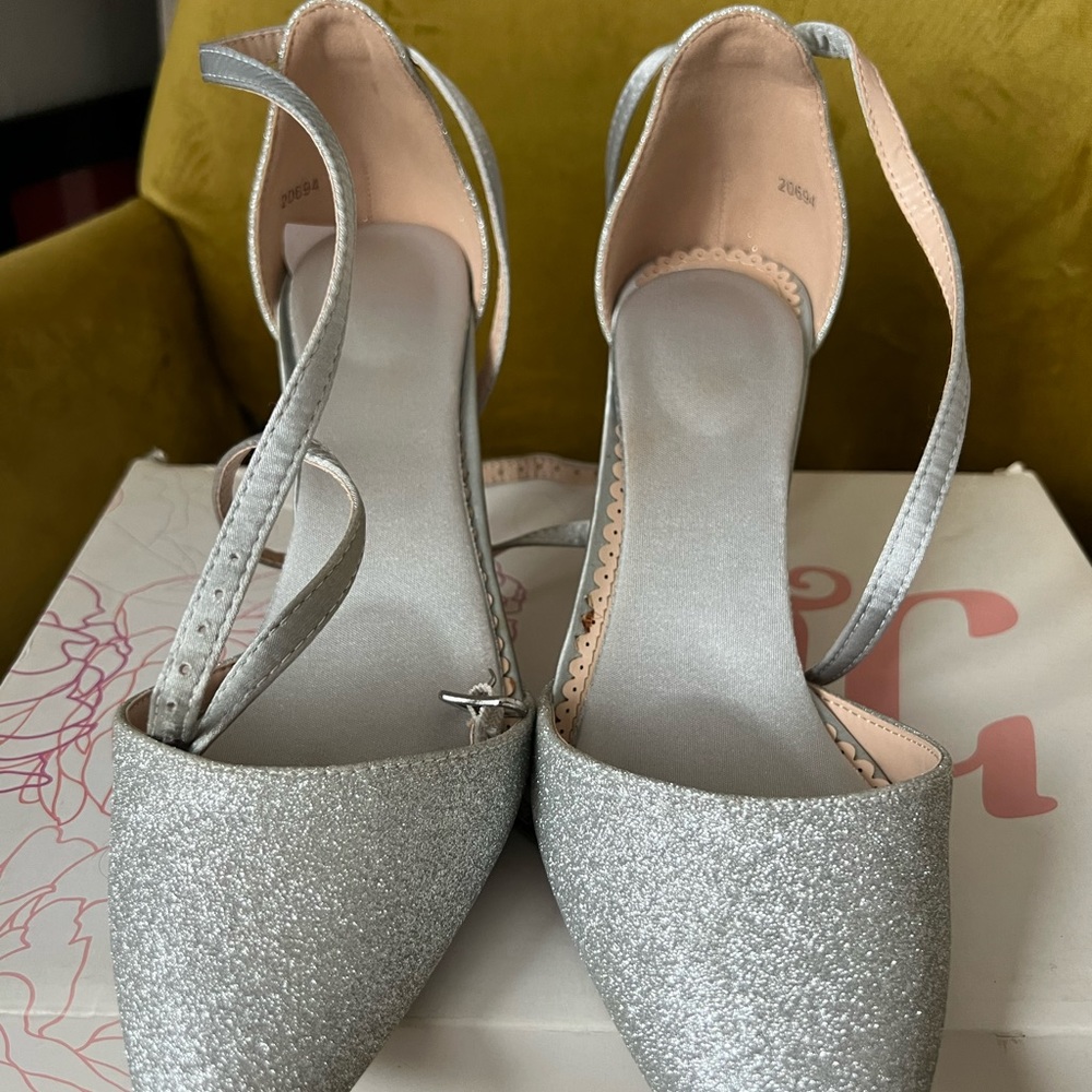Silver glitter heels - Picture 5 of 5
